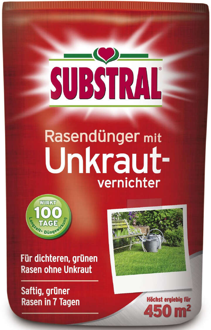 SUBSTRAL Rasendünger mit Unkrautvernichter